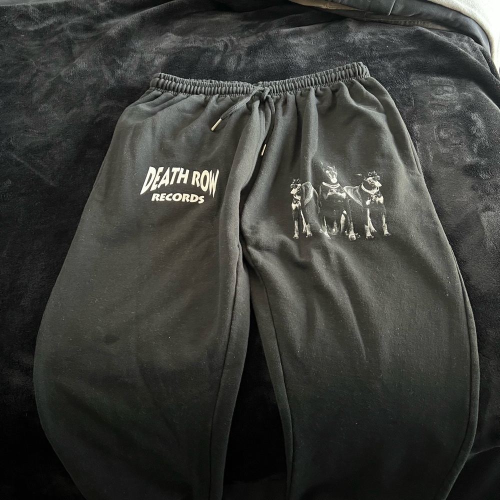Death Row Records Black Sweatpants
